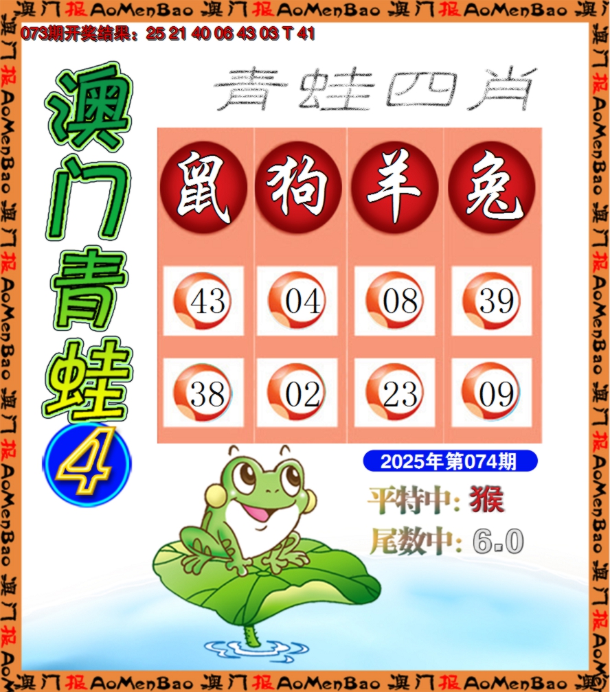 2025074期青蛙系列4