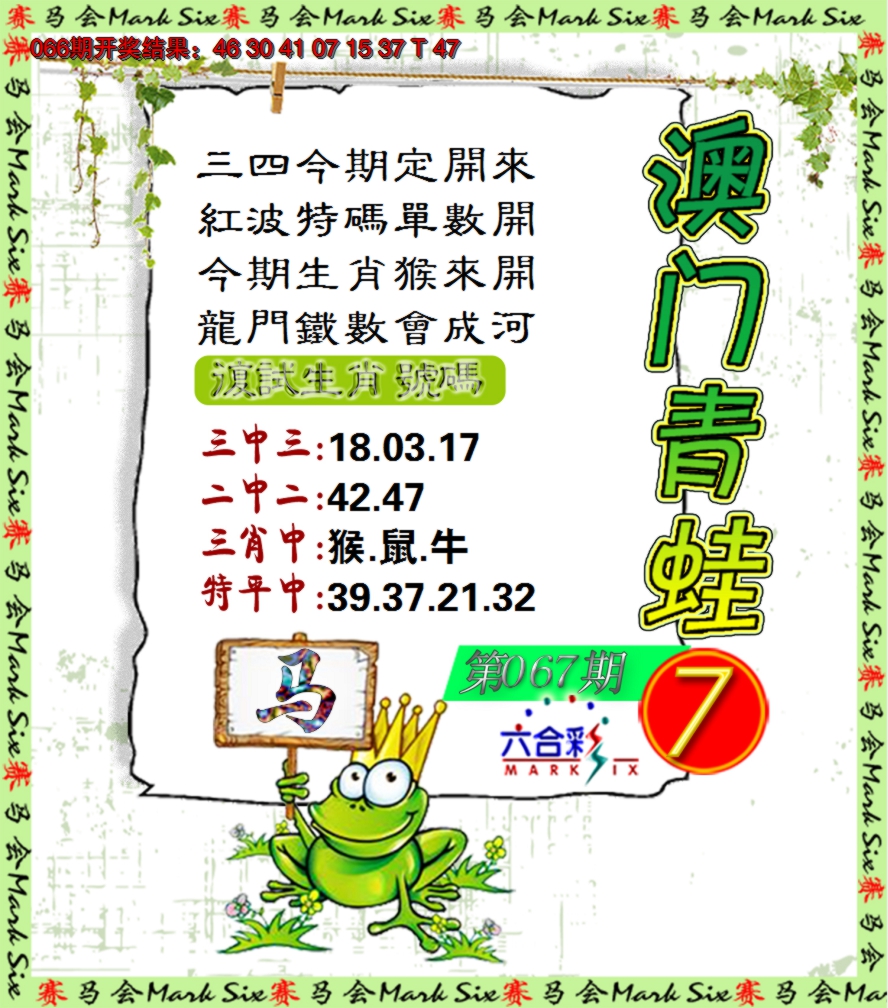 2025067期青蛙系列7