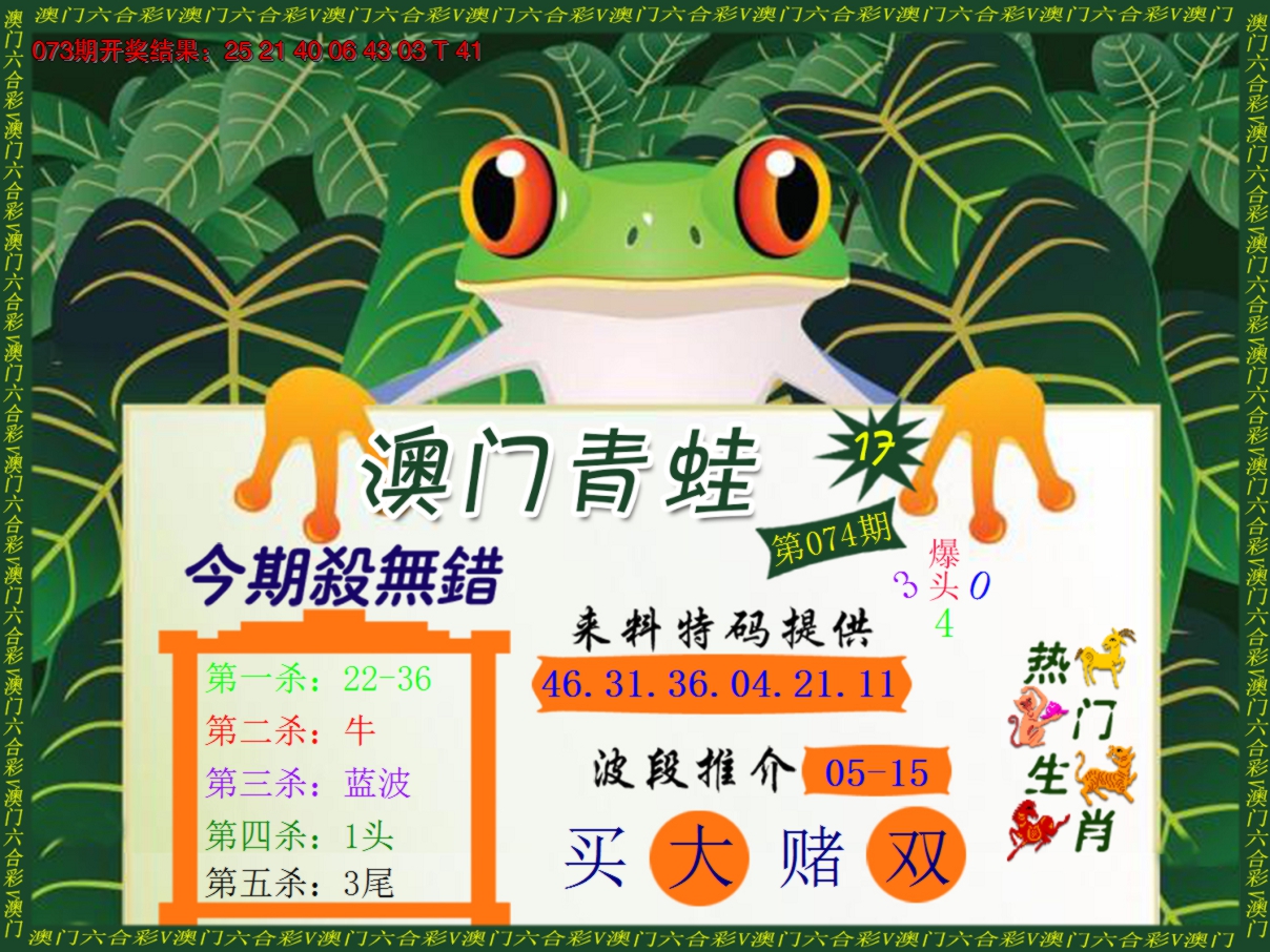 2025074期青蛙系列17
