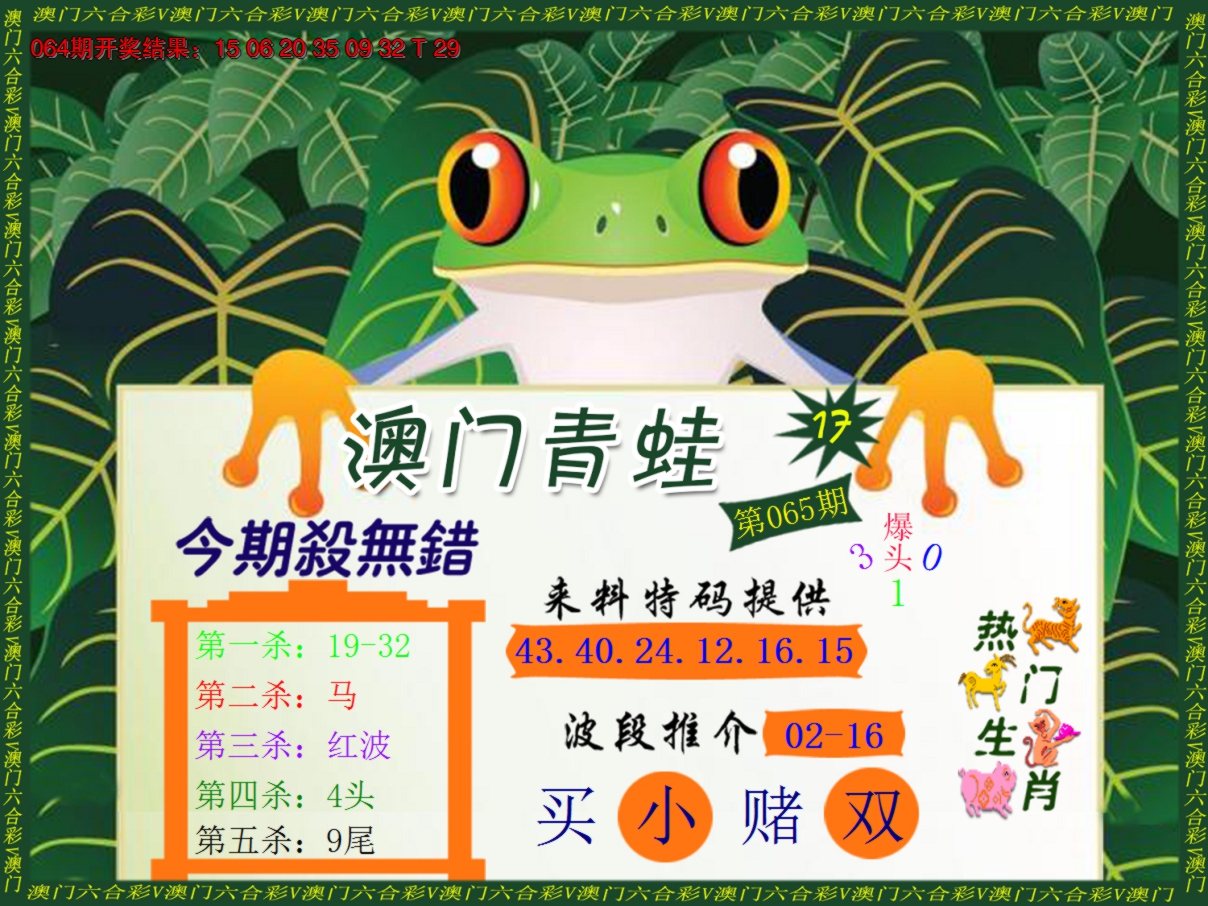 2025065期青蛙系列17