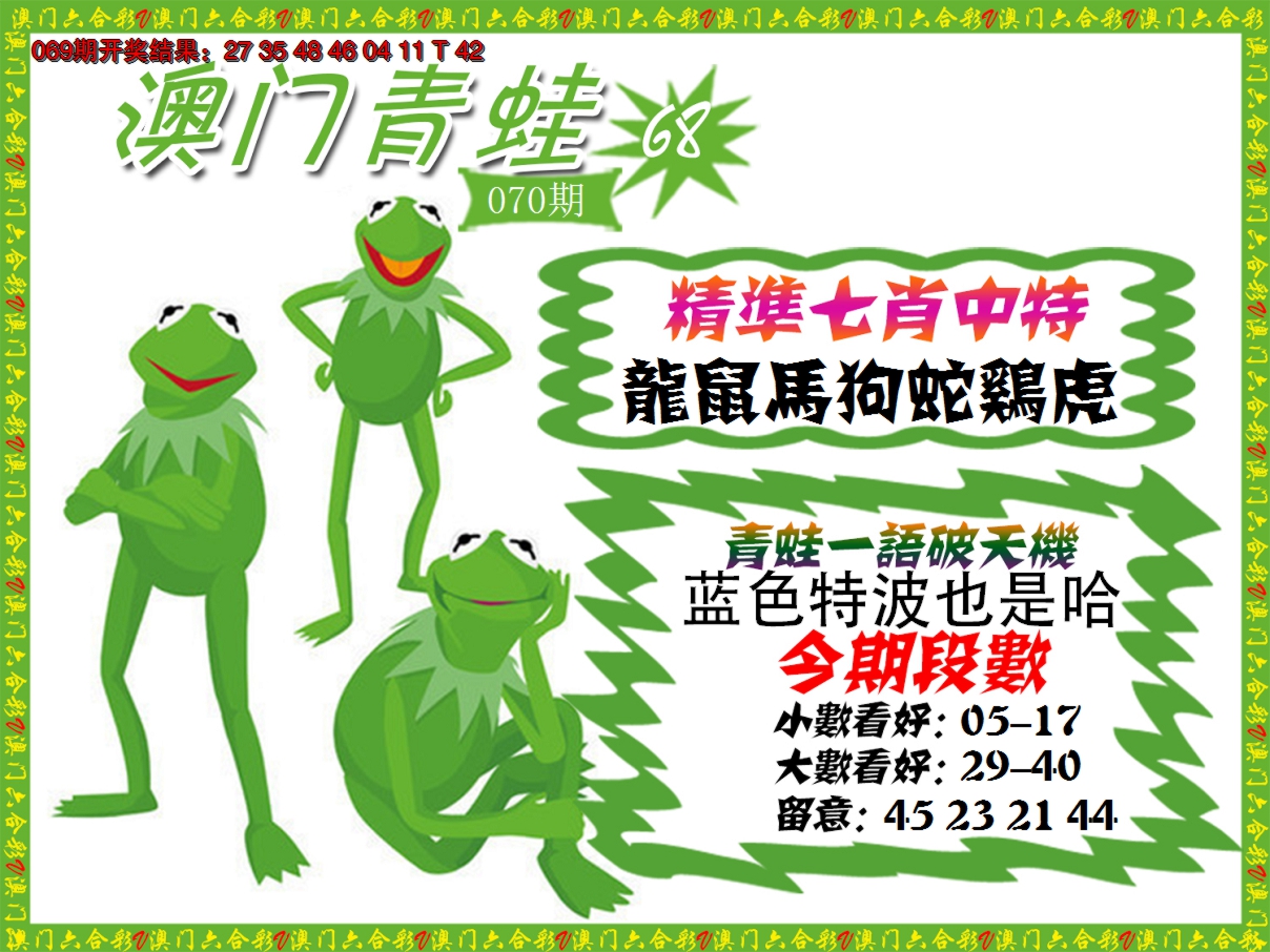 2025070期青蛙系列68