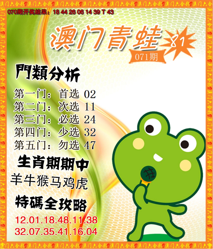2025071期青蛙系列81