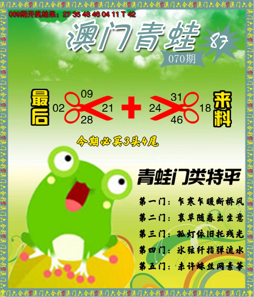 2025070期青蛙系列87