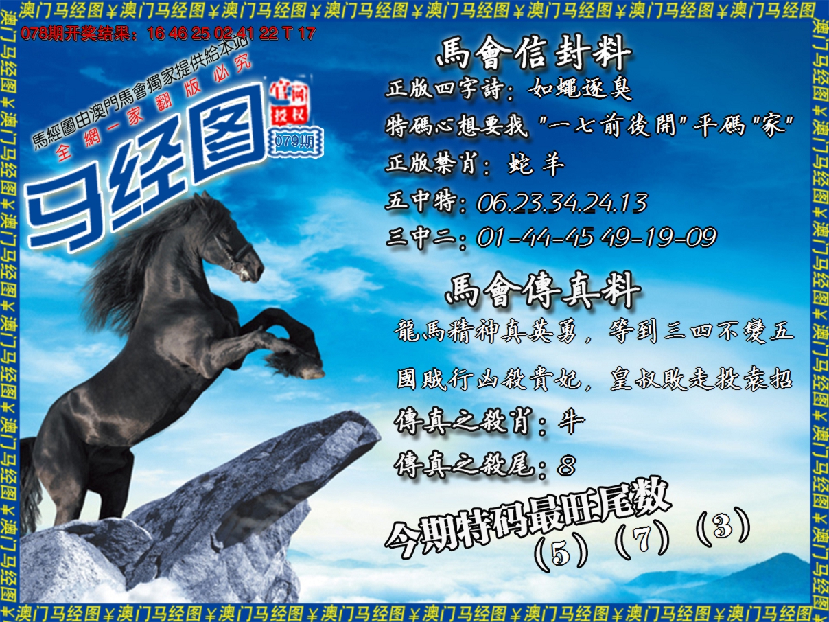 2025079期马经系列8