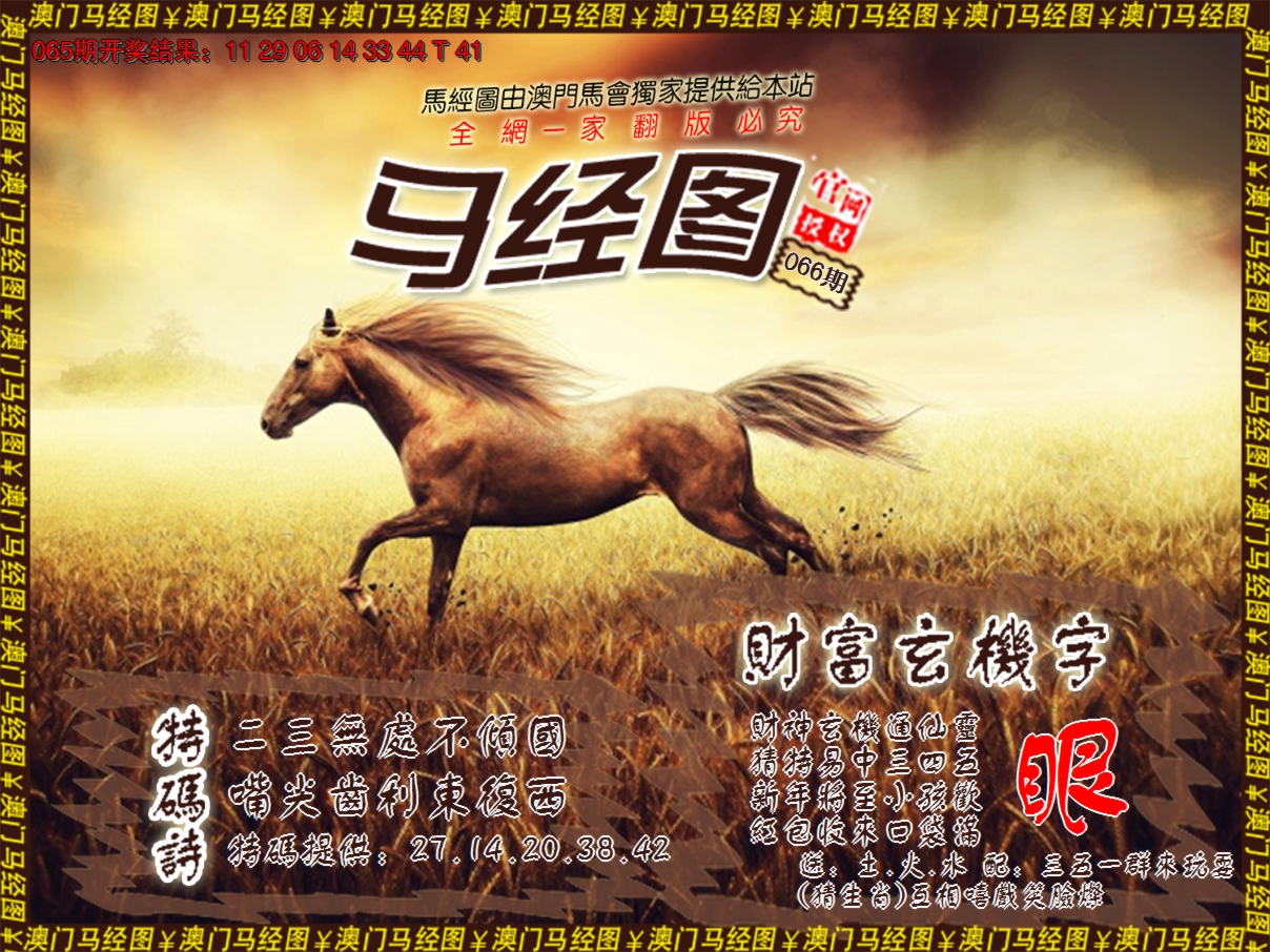 2025066期马经系列10