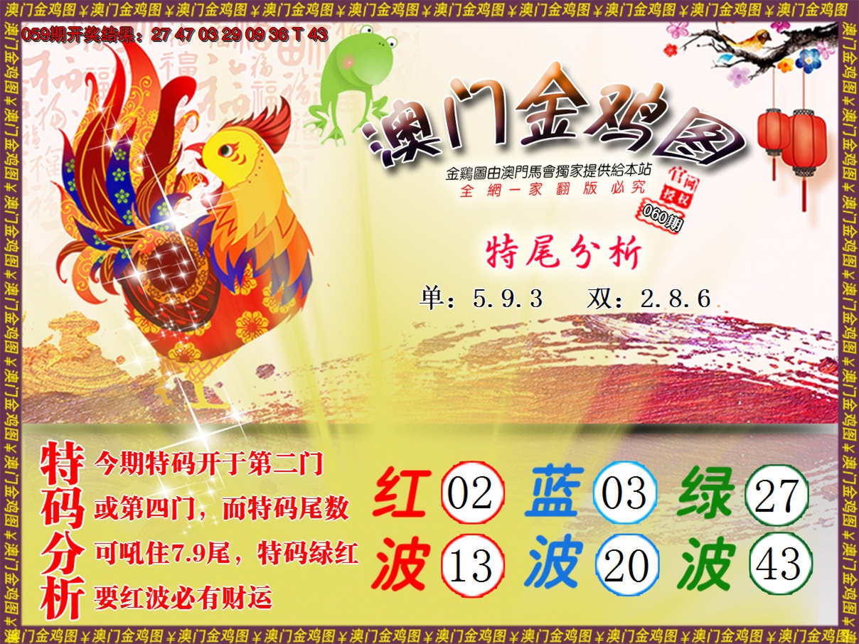 2025060期金鸡系列1
