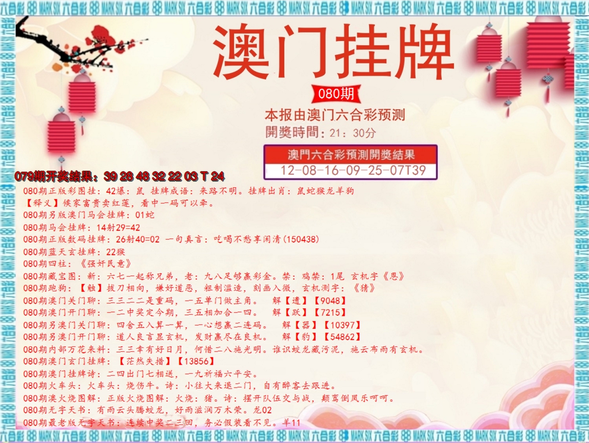 2025080期澳门挂牌E
