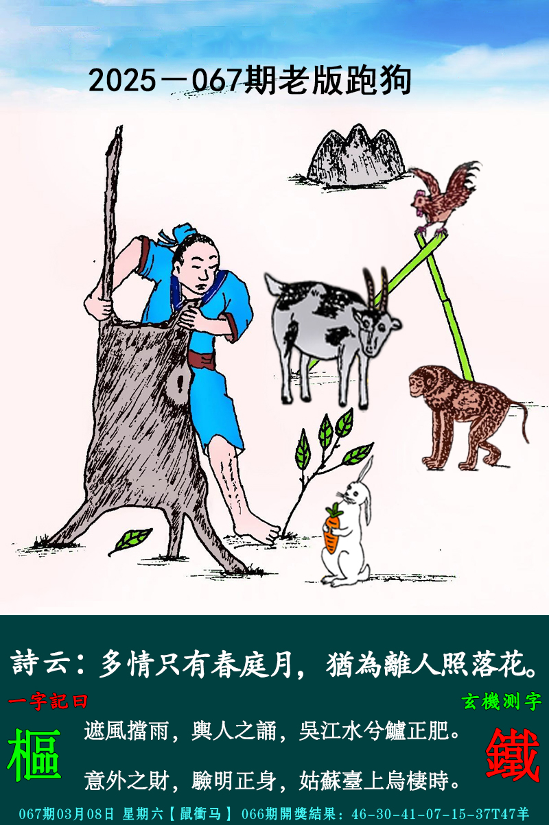 2025067期老跑狗图