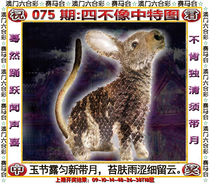 2025075期四不像中特图