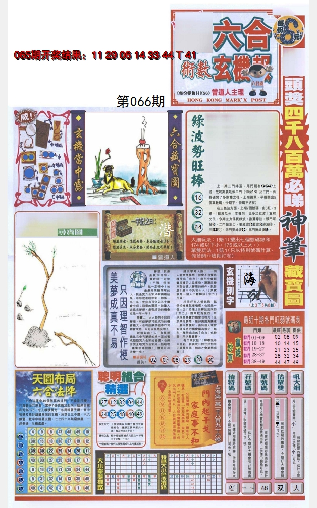 2025066期六合玄机报
