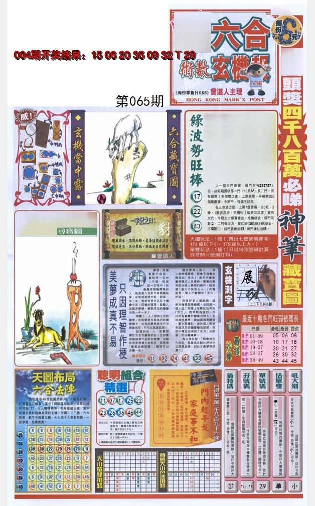 2025065期六合玄机报
