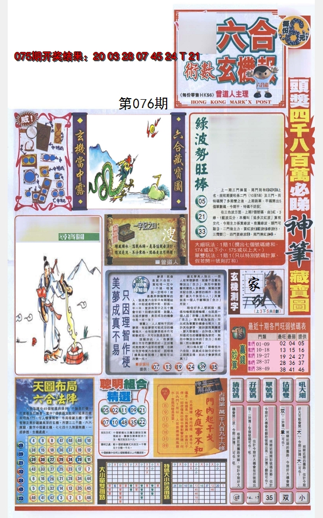 2025076期六合玄机报