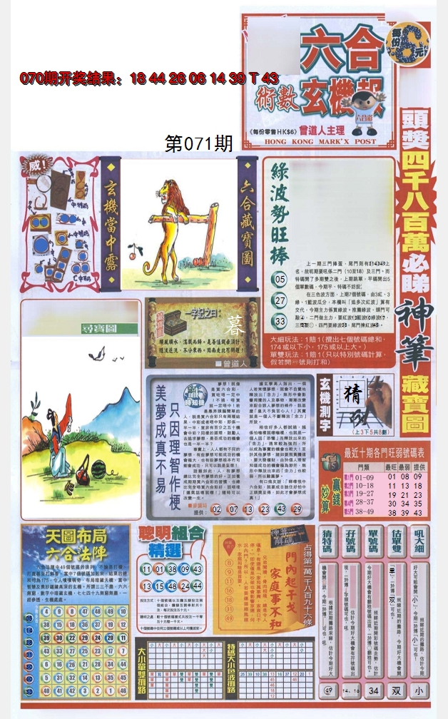 2025071期六合玄机报