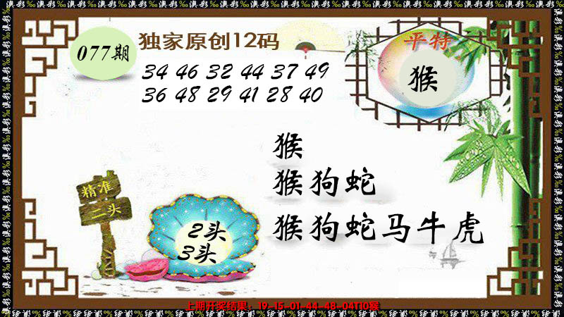 2025077期12码特图