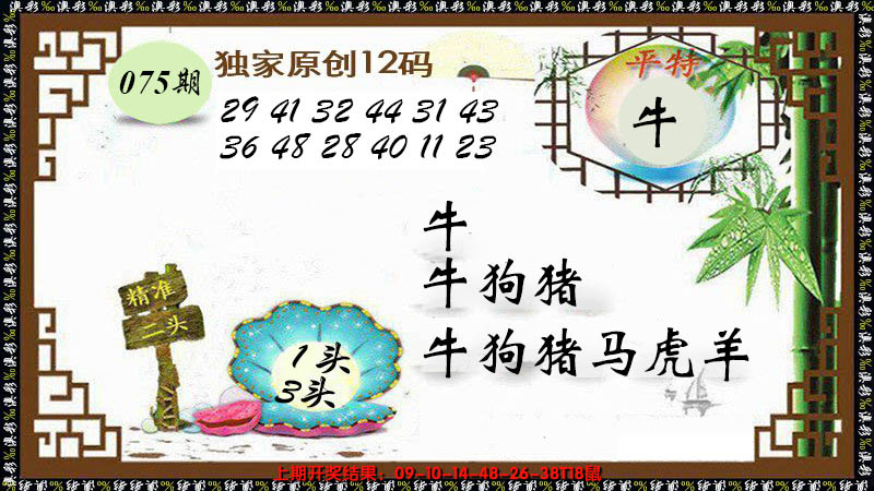 2025075期12码特图