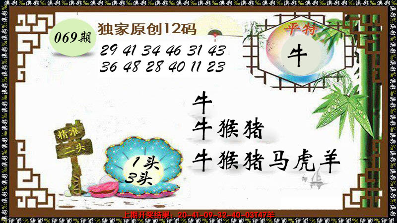 2025069期12码特图