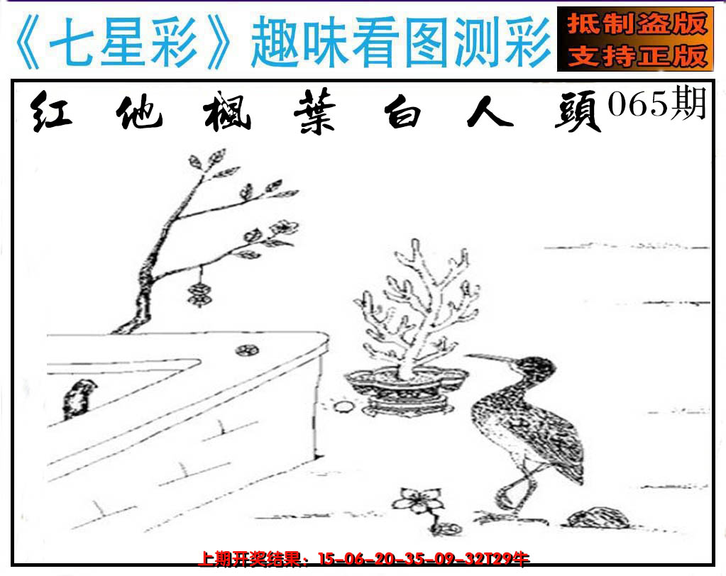2025065期澳版七星彩图