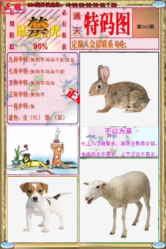 2025065期特码图