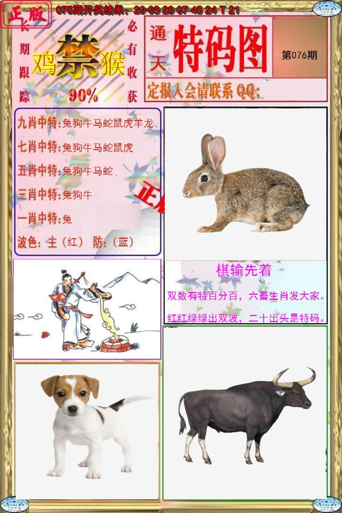 2025076期特码图