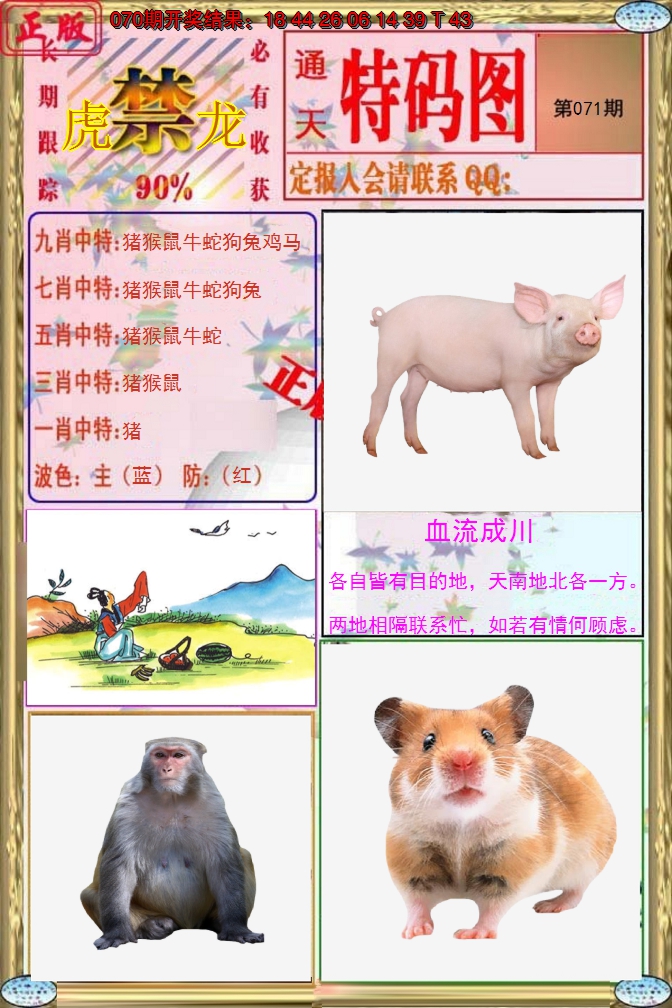 2025071期特码图