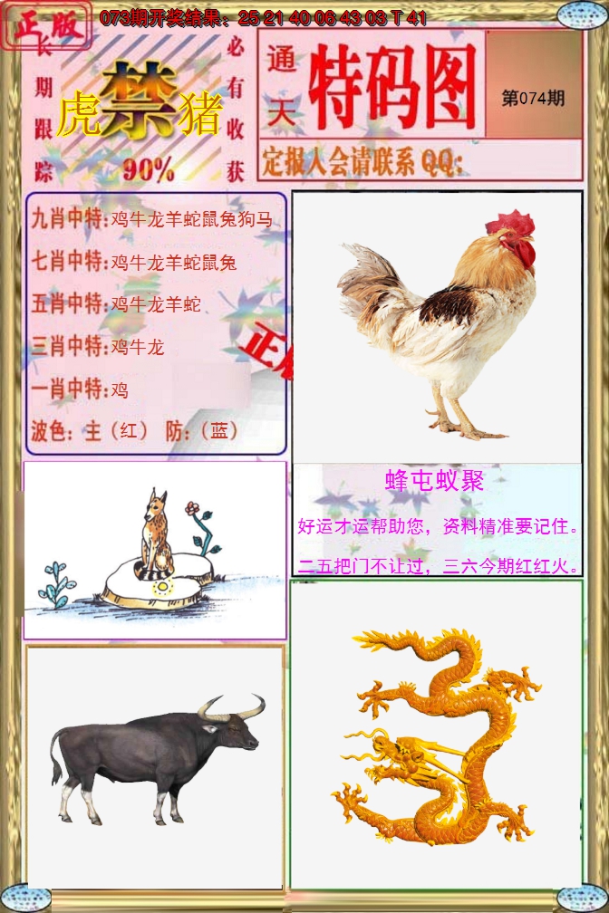 2025074期特码图