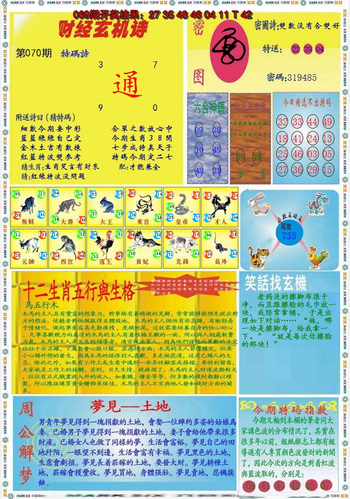 2025070期九龍财经B(推荐)