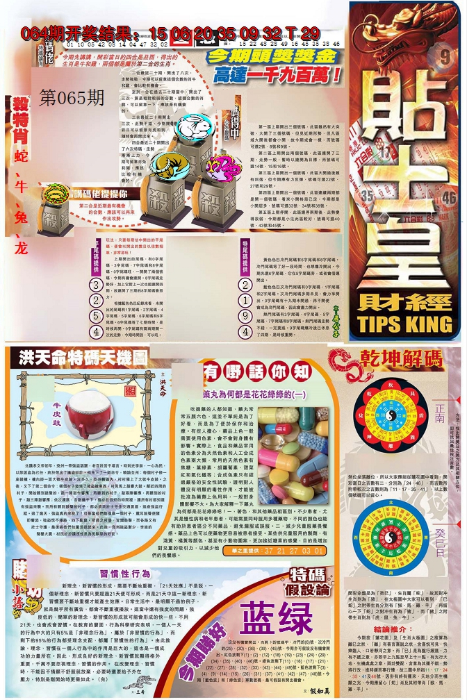 2025065期贴士皇A加大版