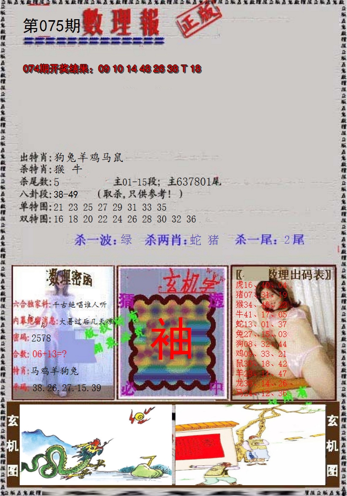 2025075期数理报