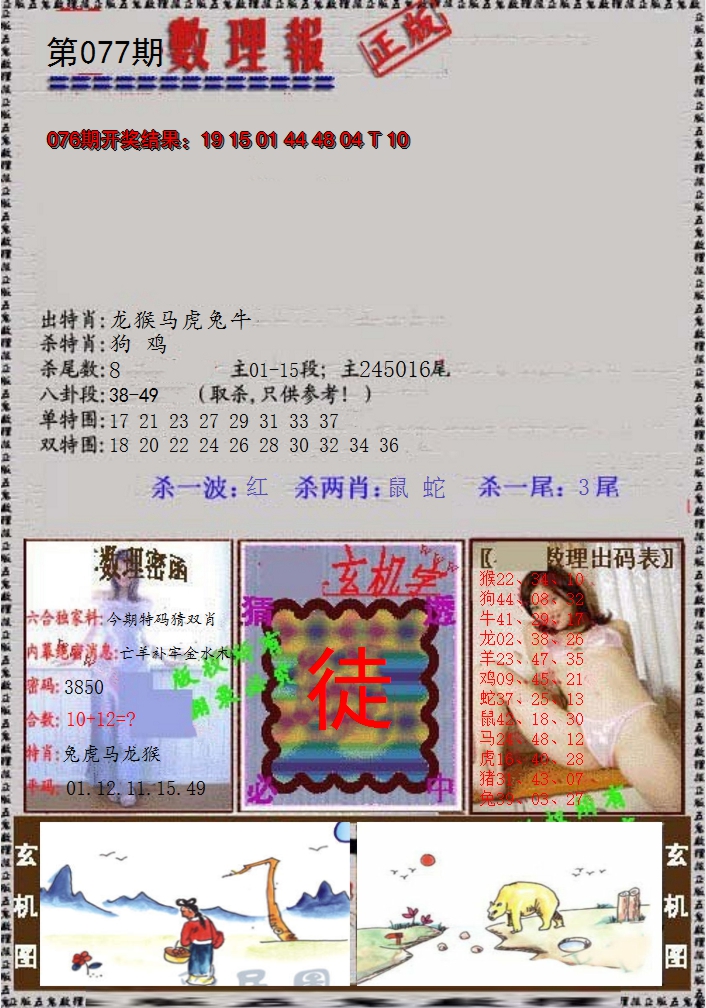 2025077期数理报
