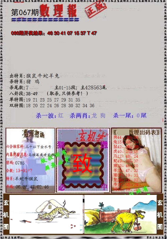2025067期数理报
