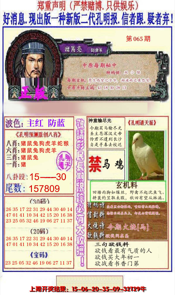 2025065期另二代孔明报