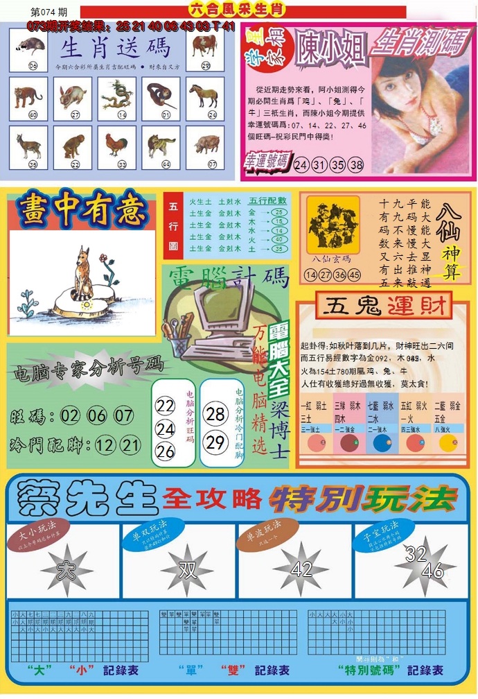2025074期六合风采B