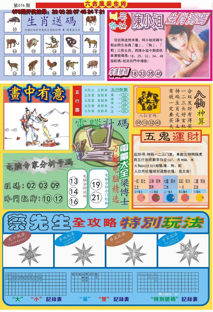 2025076期六合风采B