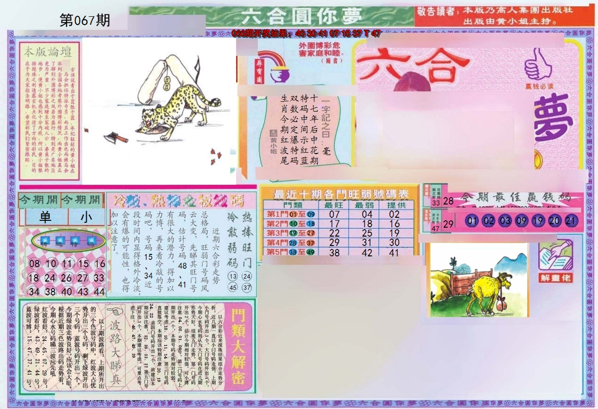 2025067期(新版)六合圆你梦A