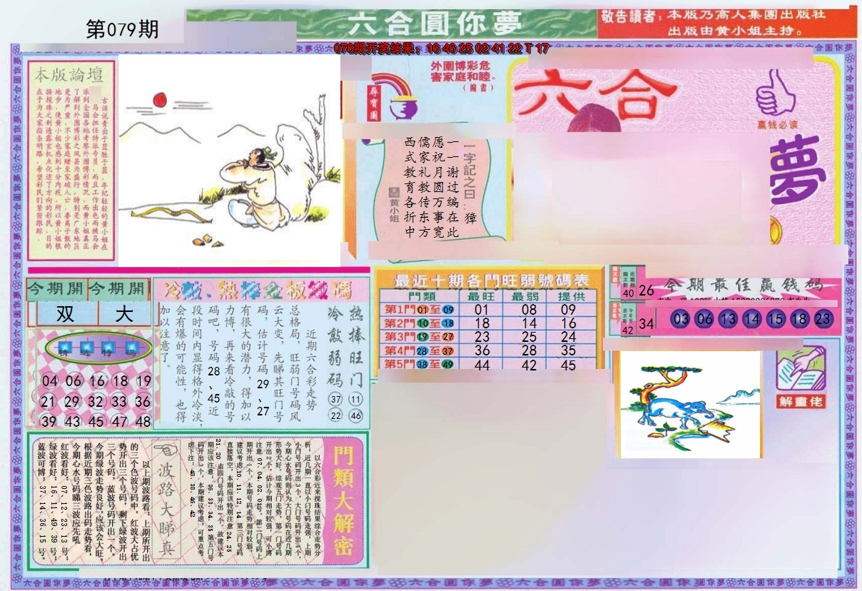 2025079期(新版)六合圆你梦A