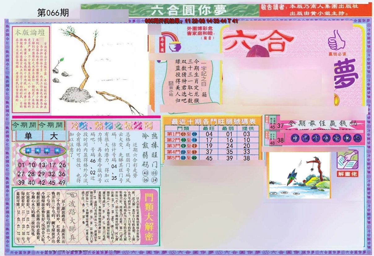 2025066期(新版)六合圆你梦A
