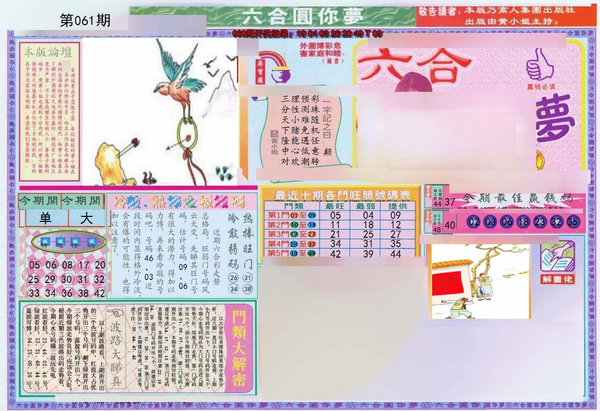 2025061期(新版)六合圆你梦A