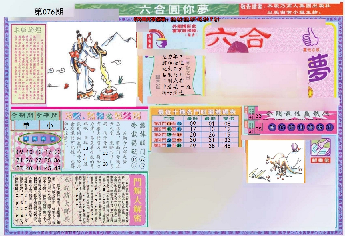 2025076期(新版)六合圆你梦A