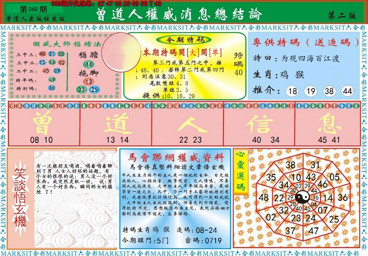 2025060期曾道人权威消息B