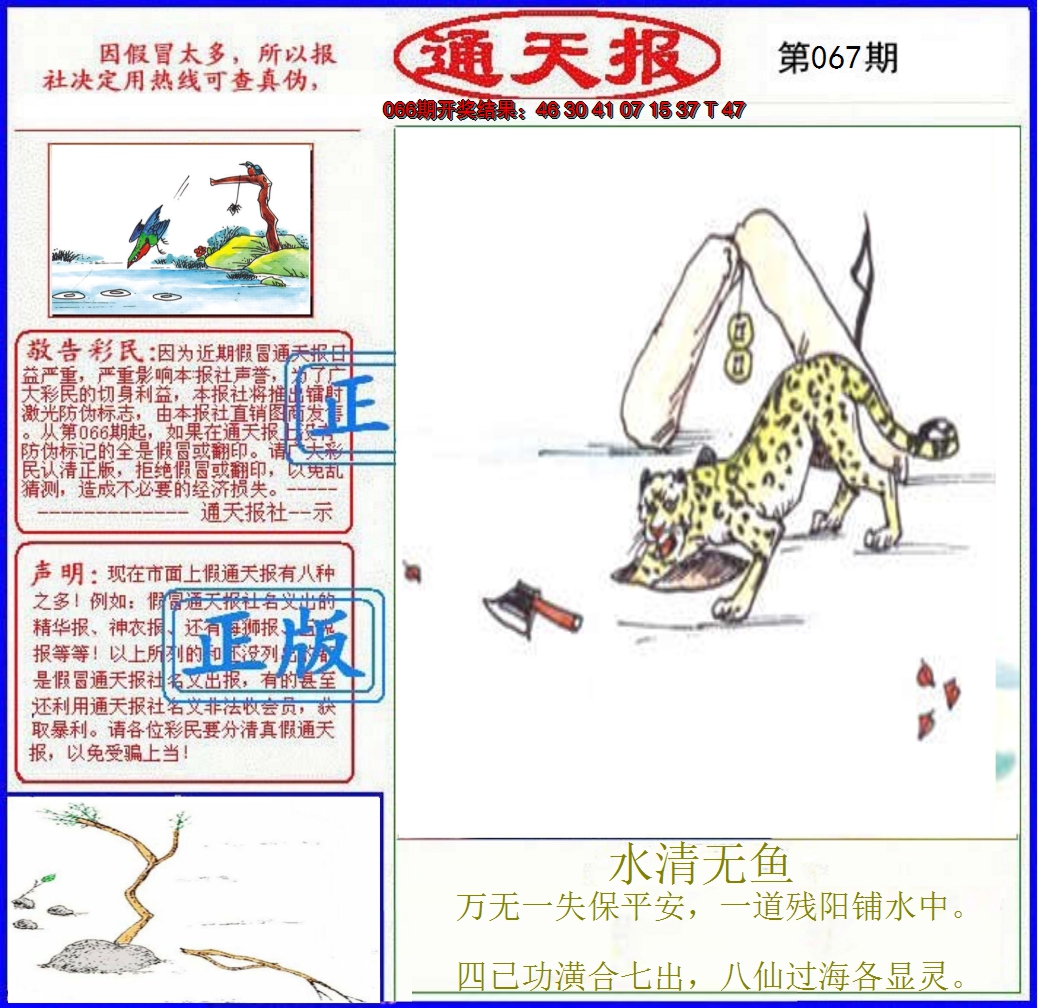 2025067期正版通天报