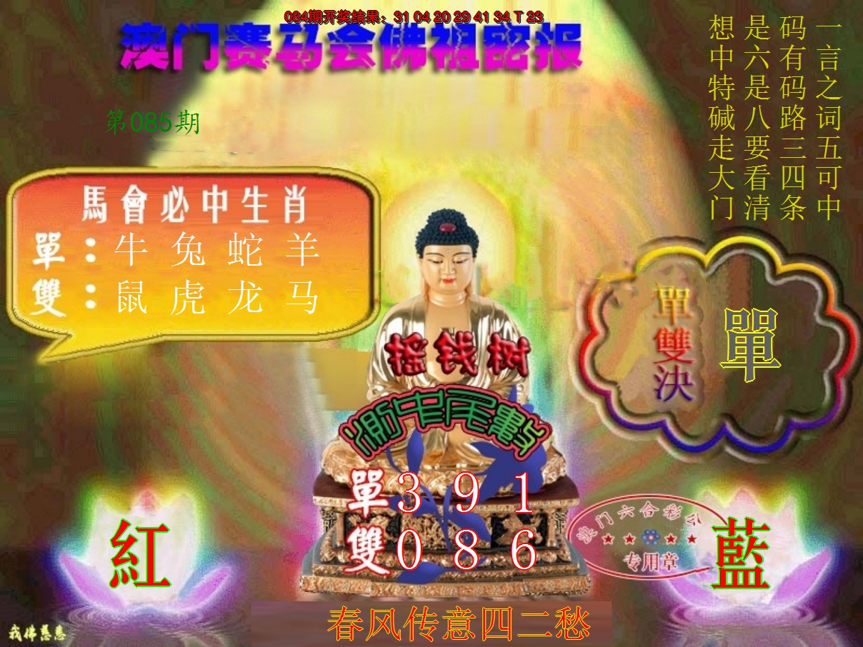 2025085期佛主密报-莲花双宝
