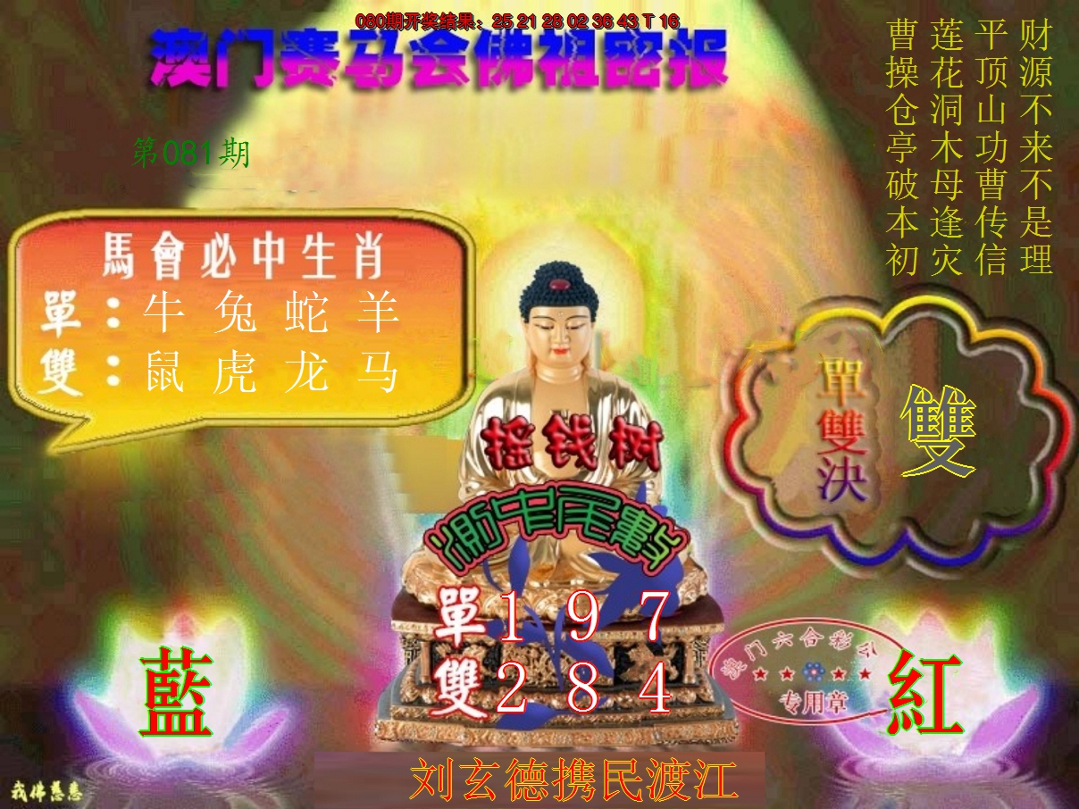 2025081期佛主密报-莲花双宝