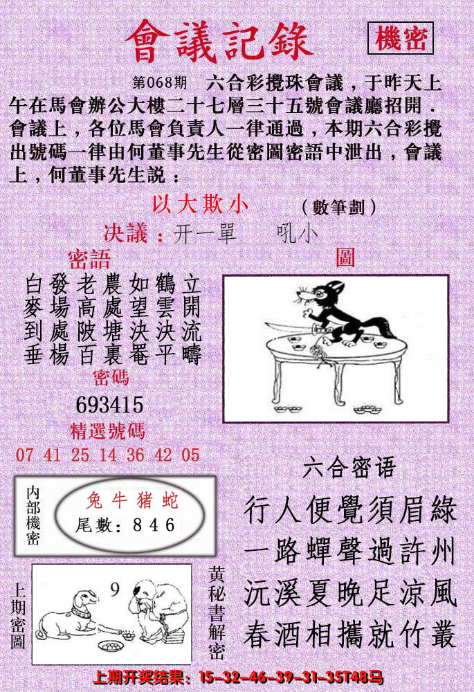 2025068期会议记录