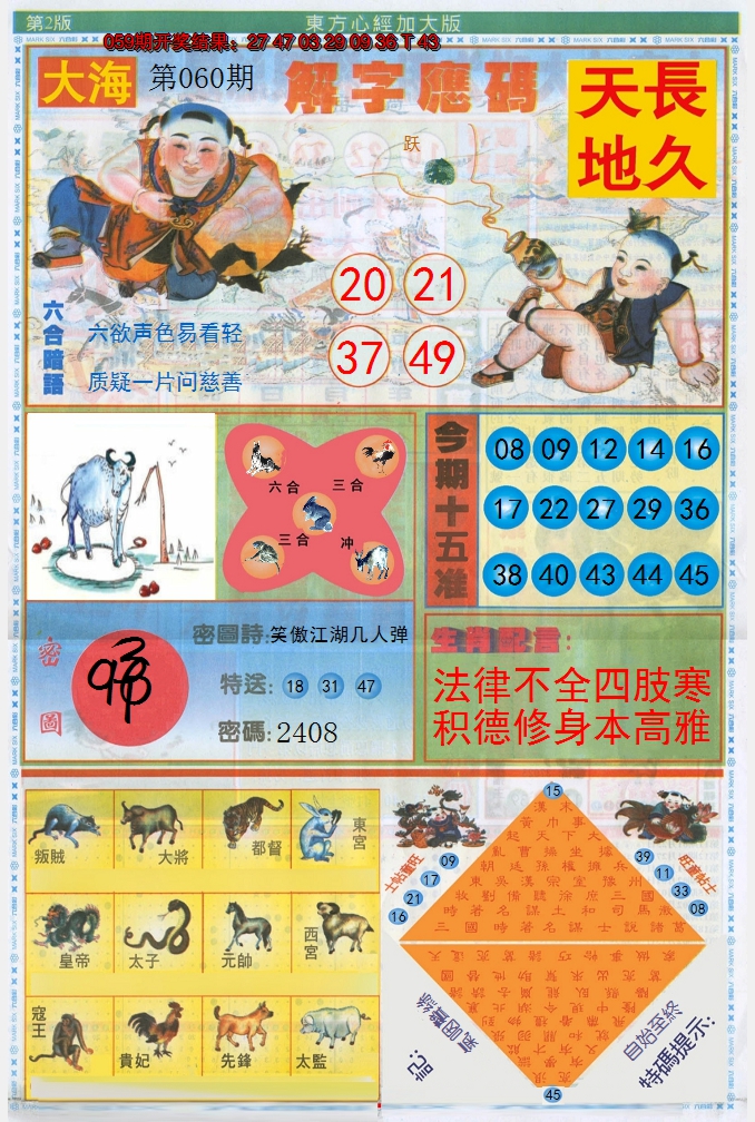 2025060期东方心经B加大版