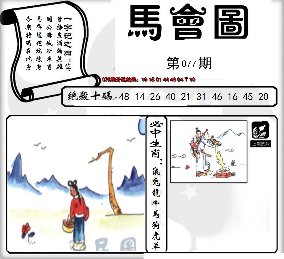 2025077期马会图