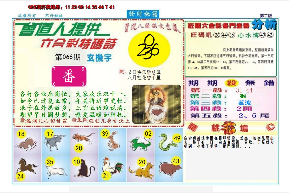 2025066期发财秘籍B