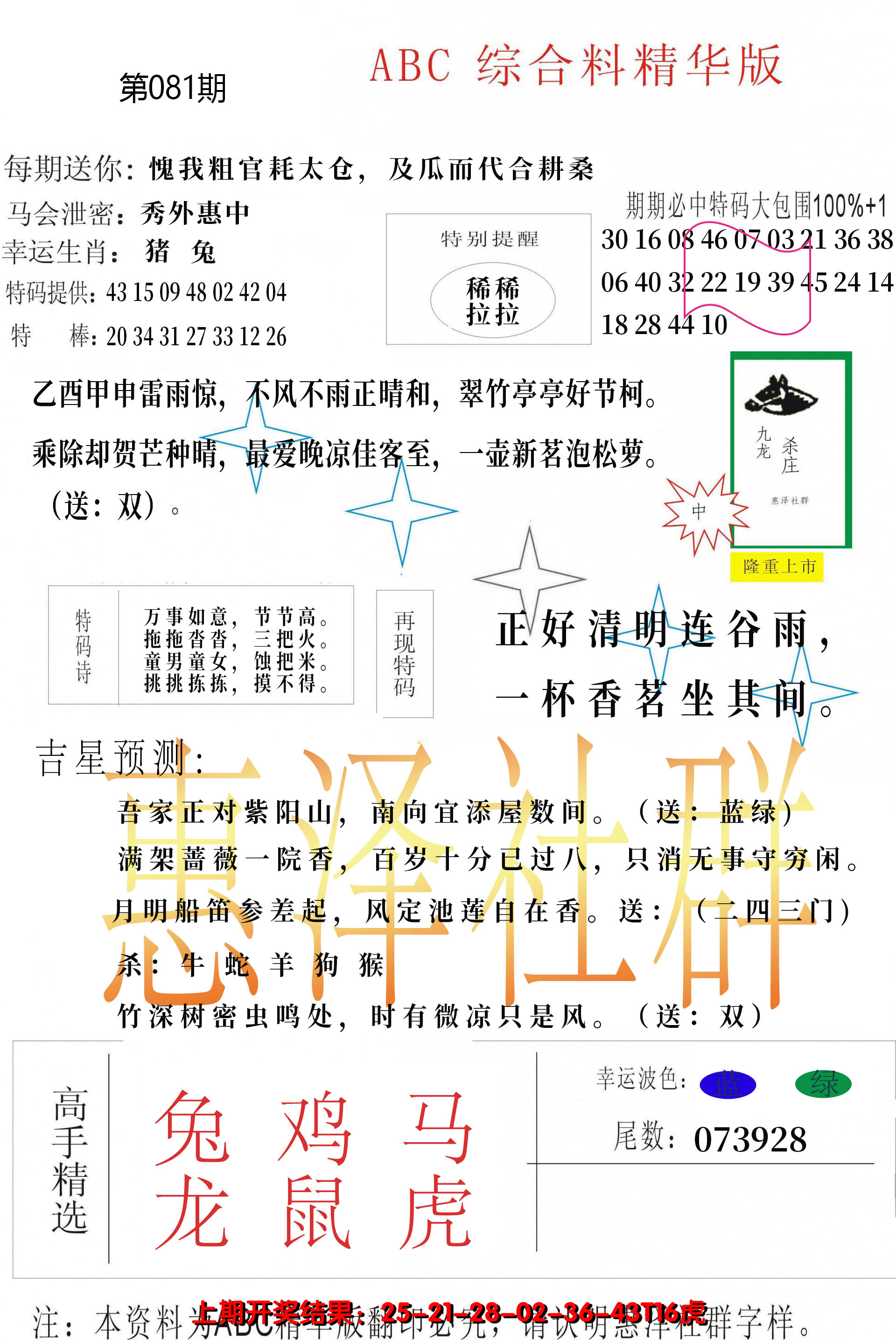 2025081期综合正版资料