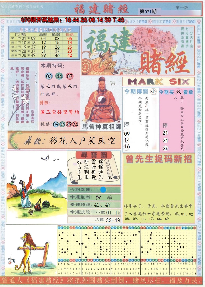 2025071期福建赌经A