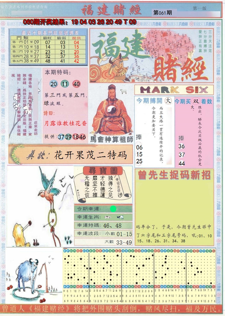 2025061期福建赌经A