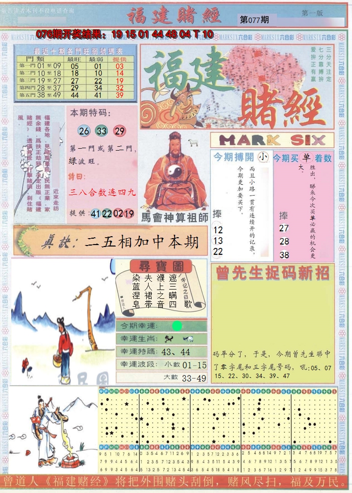 2025077期福建赌经A